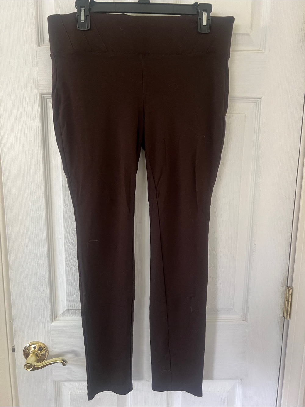 High-Waist Brown Leggings